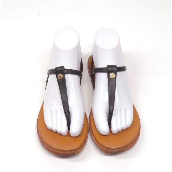 Cole Haan Flora Black Leather Adjustable Toe Sandals Slingback Women 7 - Picture 7 of 9